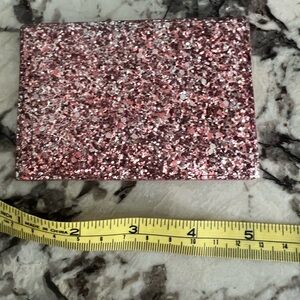 Kate Spade Pink Glitter Key Card Holder